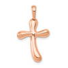 Lex & Lu 14k Rose Gold Freeform Cross Pendant - Lex & Lu