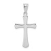 Lex & Lu 14k White Gold Hollow Cross Pendant LAL76997 - Lex & Lu