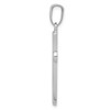 Lex & Lu 14k White Gold Hollow Cross Pendant LAL76997 - 2 - Lex & Lu