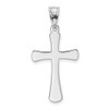 Lex & Lu 14k White Gold Hollow Cross Pendant LAL76997 - 3 - Lex & Lu