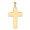 Lex & Lu 14k Yellow Gold Hollow Cross Pendant LAL77005 - 3 - Lex & Lu