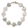 Lex & Lu Sterling Silver Sand Dollars Bracelet 7'' LAL7702 - 4 - Lex & Lu