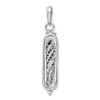 Lex & Lu 14k White Gold Mezuzah Pendant - 3 - Lex & Lu