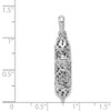 Lex & Lu 14k White Gold Mezuzah Pendant - 4 - Lex & Lu