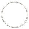 Lex & Lu Sterling Silver Hammered Bangle 7'' - 2 - Lex & Lu