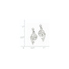 Lex & Lu 14k White Gold Dolphin Dangle Earrings - 4 - Lex & Lu