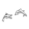 Lex & Lu 14k White Gold Dolphin Earrings - 2 - Lex & Lu