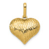 Lex & Lu 14k Yellow Gold Puffed Heart Charm LAL77087 - Lex & Lu