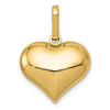 Lex & Lu 14k Yellow Gold Puffed Heart Charm LAL77087 - 4 - Lex & Lu
