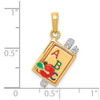 Lex & Lu 14k Yellow Gold ABC School Book Pendant w/Enamel - 4 - Lex & Lu