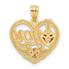 Lex & Lu 14k Two-tone Gold I Love You Heart Pendant - 3 - Lex & Lu