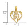 Lex & Lu 14k Yellow Gold 60 Heart Pendant - 4 - Lex & Lu