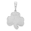 Lex & Lu 14k White Gold Trinity Clover Pendant - 3 - Lex & Lu