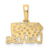 Lex & Lu 14k Yellow Gold Las Vegas w/Dice Pendant - 3 - Lex & Lu