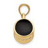 Lex & Lu 14k Yellow Gold Enameled Coffee Cup Pendant - 2 - Lex & Lu