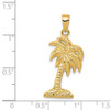 Lex & Lu 14k Yellow Gold Palm Tree Pendant LAL77346 - 4 - Lex & Lu