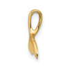 Lex & Lu 14k Yellow Gold Whale Tail Chain Slide - 2 - Lex & Lu