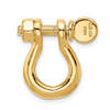 Lex & Lu 14k Yellow Gold Large Shackle Link Pendant - 3 - Lex & Lu