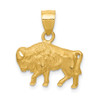 Lex & Lu 14k Yellow Gold D/C Buffalo Pendant - Lex & Lu