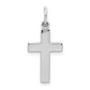 Lex & Lu 14k White Gold Cross Pendant LAL77669 - Lex & Lu