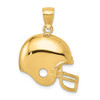 Lex & Lu 14k Yellow Gold Football Helmet Pendant LAL77670 - Lex & Lu