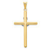 Lex & Lu 14k Two-tone Gold INRI Crucifix Pendant LAL77714 - 4 - Lex & Lu