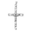 Lex & Lu 14k White Gold Crucifix Pendant LAL77721 - 4 - Lex & Lu