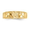 Lex & Lu 14k Yellow Gold Footprints Toe Ring LAL77734 - 4 - Lex & Lu