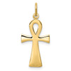 Lex & Lu 14k Yellow Gold Ankh Cross Charm LAL77759 - 4 - Lex & Lu