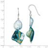 Lex & Lu Sterling Silver Blue Mother of Pearl & FWC Pearl Earrings - 4 - Lex & Lu