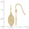 Lex & Lu 14k Yellow Gold Fancy Filigree Teardrop Dangle Earrings - 4 - Lex & Lu