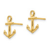 Lex & Lu 14k Yellow Gold Anchor Post Earrings - 2 - Lex & Lu