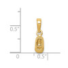 Lex & Lu 14k Yellow Gold Shoe Charm - 4 - Lex & Lu