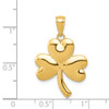 Lex & Lu 14k Yellow Gold Shamrock Charm LAL78039 - 4 - Lex & Lu