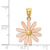 Lex & Lu 14k Two-tone Gold & Daisy Pendant - 3 - Lex & Lu