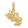 Lex & Lu 14k Yellow Gold Small Fish Charm - Lex & Lu