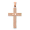 Lex & Lu 14k Rose Gold Cross Pendant LAL78183 - 3 - Lex & Lu