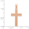 Lex & Lu 14k Rose Gold Cross Pendant LAL78183 - 4 - Lex & Lu