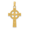 Lex & Lu 14k Yellow Gold Celtic Cross Pendant LAL78215 - Lex & Lu