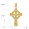 Lex & Lu 14k Yellow Gold Celtic Cross Pendant LAL78215 - 3 - Lex & Lu