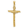 Lex & Lu 14k Yellow Gold INRI Crucifix Pendant LAL78223 - 4 - Lex & Lu