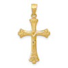 Lex & Lu 14k Yellow Gold Crucifix Pendant LAL78228 - Lex & Lu