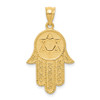 Lex & Lu 14k Yellow Gold Hamsa w/Star of David Charm - Lex & Lu