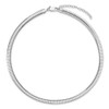 Lex & Lu Sterling Silver w/Rhodium 6mm Cubetto ension Chain 16'' - 3 - Lex & Lu