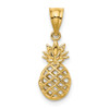 Lex & Lu 14k Yellow Gold Polished 3D Pineapple Pendant - 3 - Lex & Lu