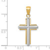 Lex & Lu 14k Yellow Gold Cross Pendant LAL78585 - 3 - Lex & Lu