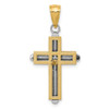 Lex & Lu 14k Yellow Gold Cross Pendant LAL78585 - 4 - Lex & Lu