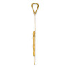 Lex & Lu 14k Yellow Gold Polished Satin and D/C Crucifix Pendant LAL78650 - 2 - Lex & Lu