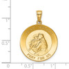 Lex & Lu 14k Yellow Gold Saint Anthony Large Round Medal Pendant - 4 - Lex & Lu