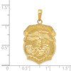 Lex & Lu 14k Yellow Gold Polished Large Saint Michael Protect Us Medal Pendant - 3 - Lex & Lu